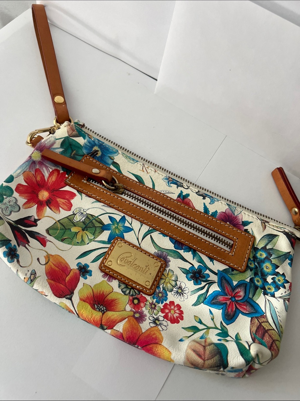 Cavalcanti leather clutch